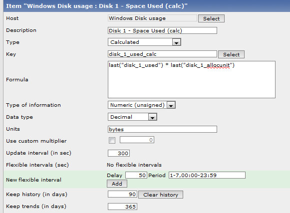 Windows disk used (bytes)
